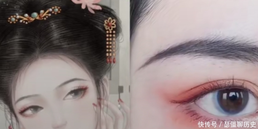 00后的“古风眼妆”,图一温柔,图二日常,看到最后:收徒吗?
