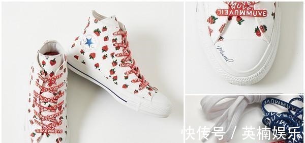 Converse 女孩务必要锁定!Converse可爱草莓鞋 还附小蜜蜂收纳袋!