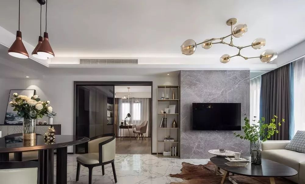 电视背景墙这样设计,充分利用每一平米