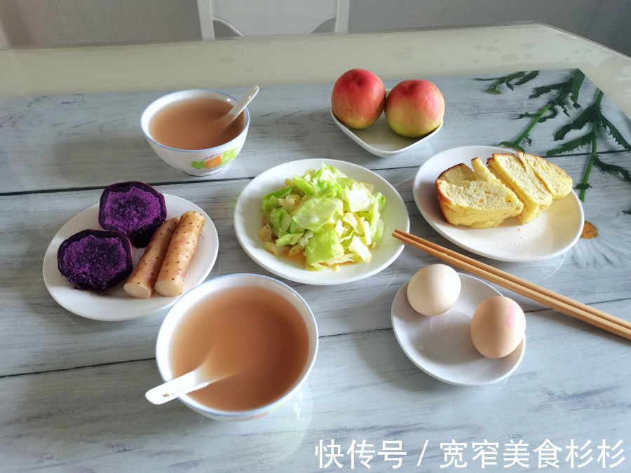 紫薯|晒我家5天清凉早餐,三伏天这样吃早餐,不热舒服