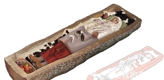 树棺@国外发现2200年前的“睡美人”,身披几十件羊皮大衣,躺在树干里