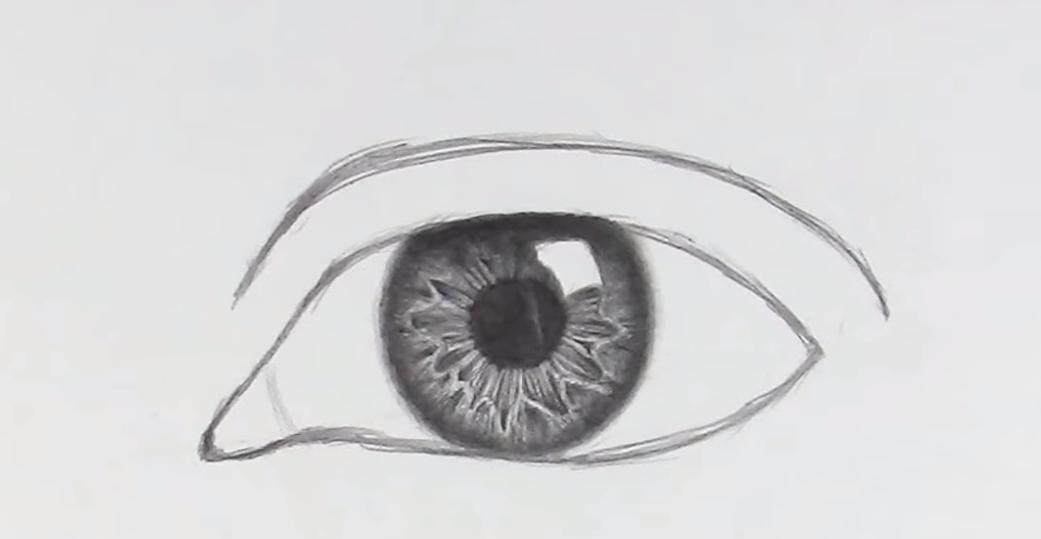 纹理@学画素描:逼真的眼睛怎么画?掌握好这几个步骤,一学就会!