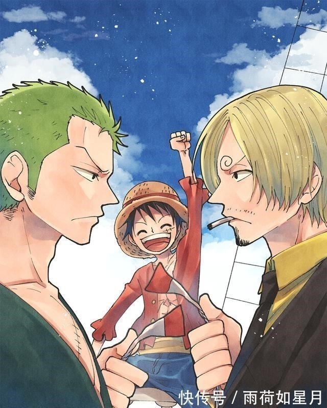 路飞|海贼王草帽团三大主力壁纸分享,三人版巨型大皇帝也有灵魂