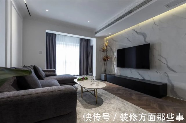 优雅|130㎡现代简雅风,极简的无主灯设计,营造一个高级优雅的空间