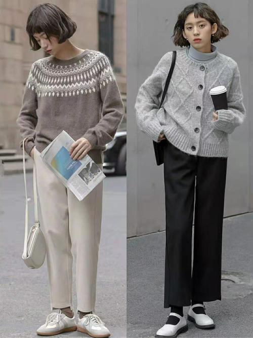 别再穿牛仔裤了,早春流行毛呢裤,兼顾时髦与温差