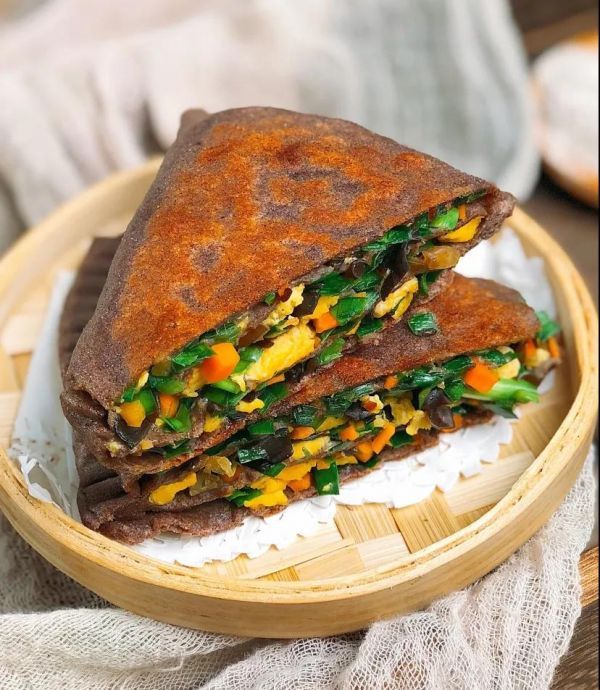 芝麻油|黑全麦馅饼