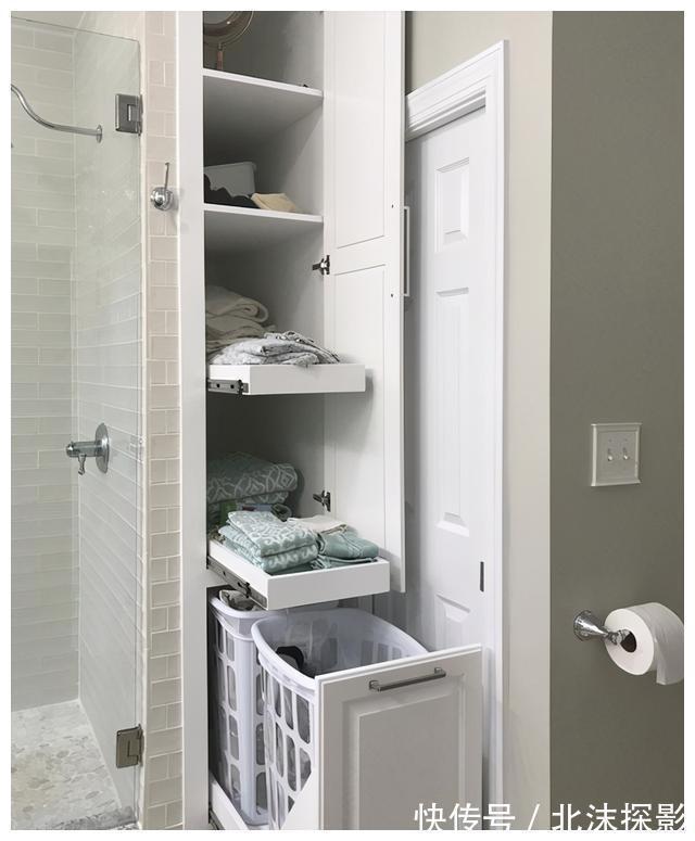 装修|第二次装修,卫生间坚持留出这40cm,收纳储物抵得上储物间