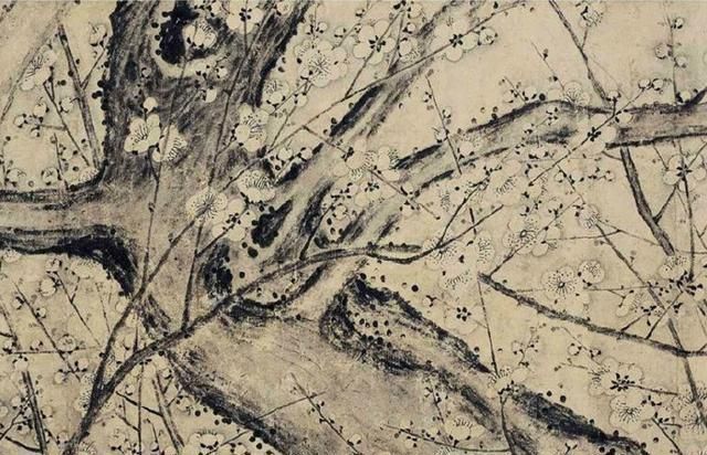 意境!朱瞻基《墨梅图》欣赏:笔法意境皆第一,继承了王冕的绘画风格