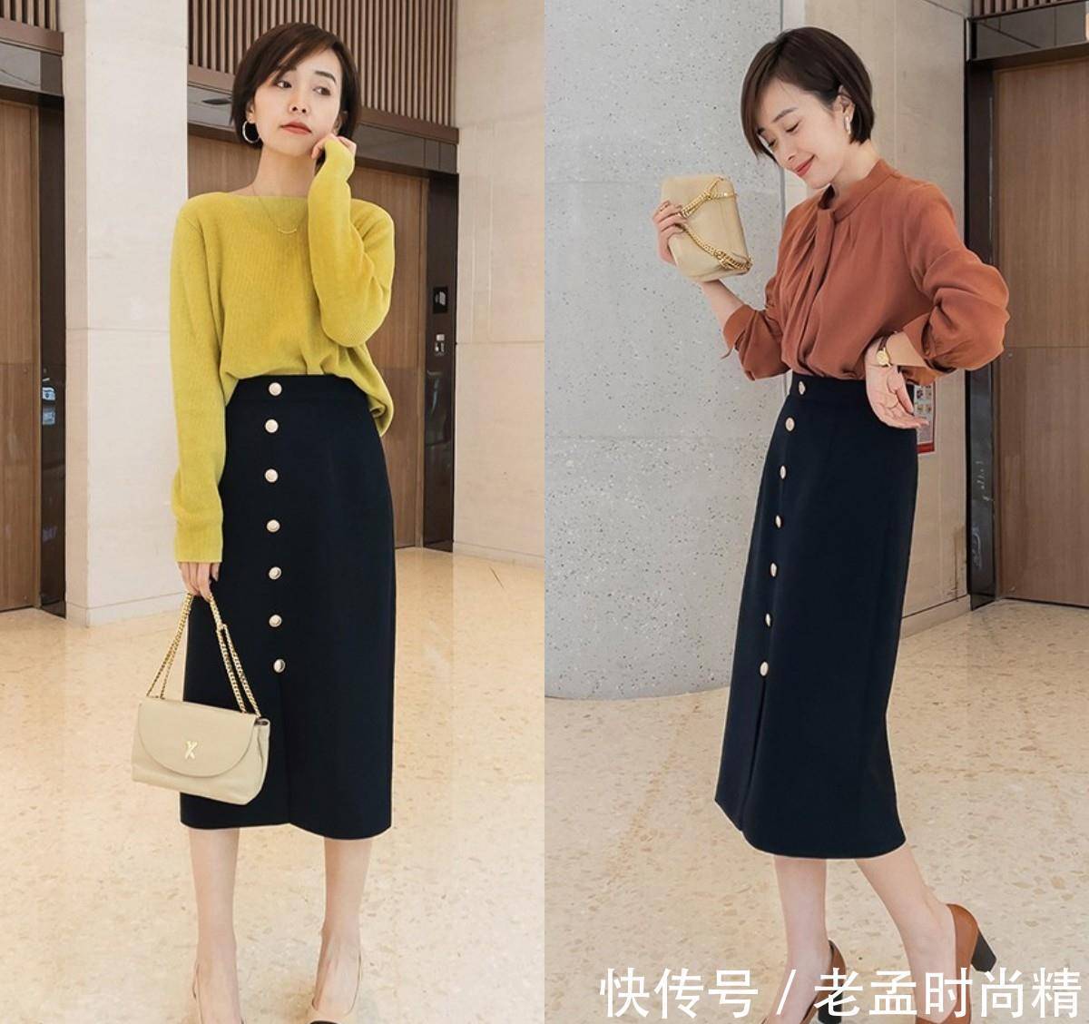 伞裙 立春,穿“半身裙”很有女人味,但要选对款式、搭对上衣才更优雅