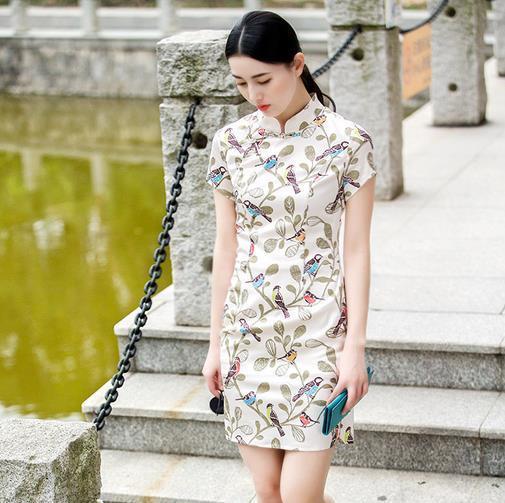 女人味|改良旗袍连衣裙,穿上女人味显示得淋漓尽致