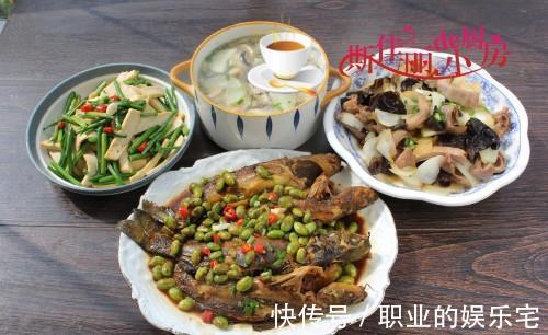 韭菜薹|夏天三口之家的晚餐，好吃好做，荤素搭配，家人爱吃从不浪费