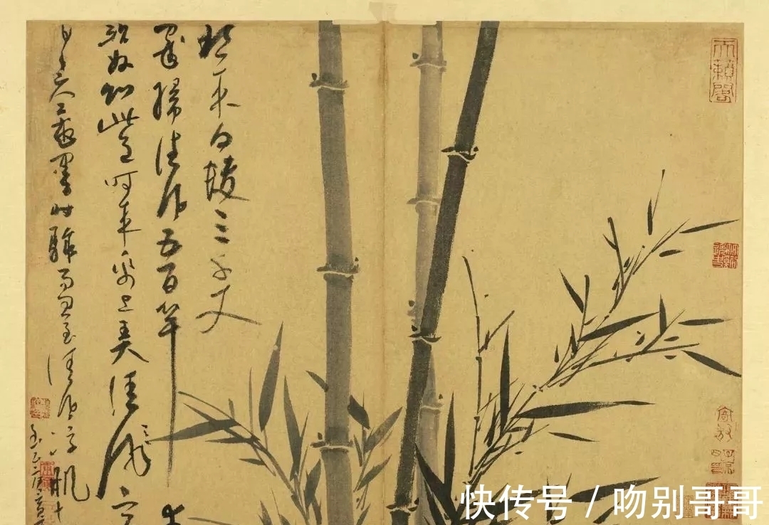 画竹!吴镇画竹,超凡脱俗!