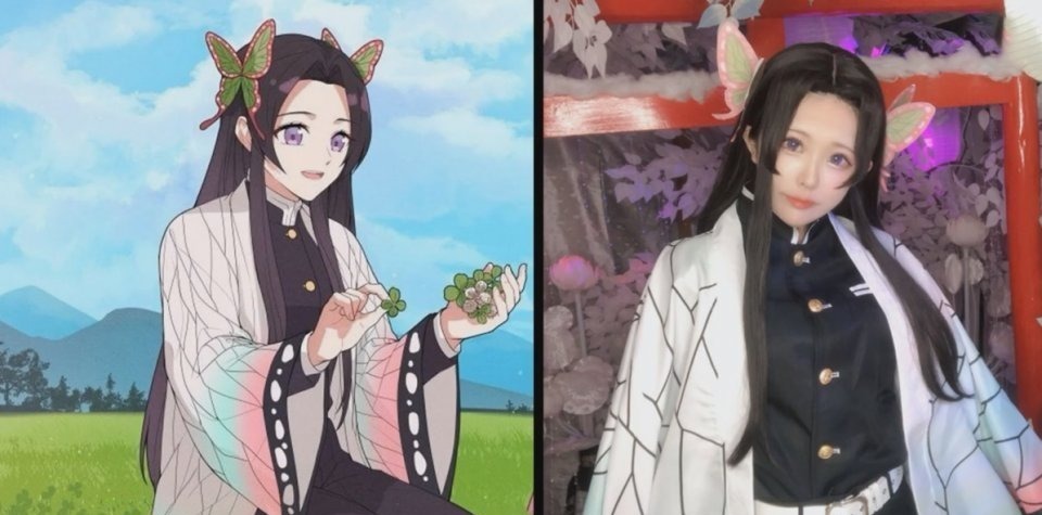 祢豆子|鬼灭之刃COS:祢豆子惹人怜爱,伊之助肌肉感十足,漫迷们裂开了