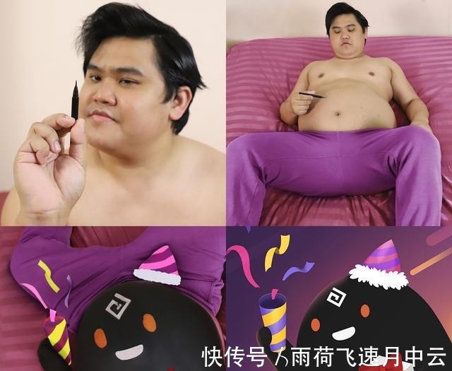 小胖|泰国小胖低配版cosplay，人家一分钱不花，cos了一个LV的包