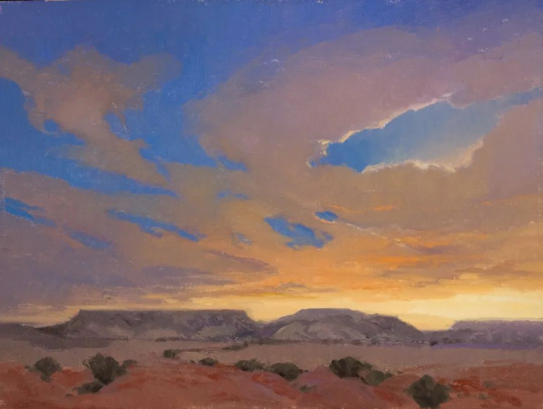 德克萨斯州#大卫·格里芬的风景油画高清图,放大看,更迷人