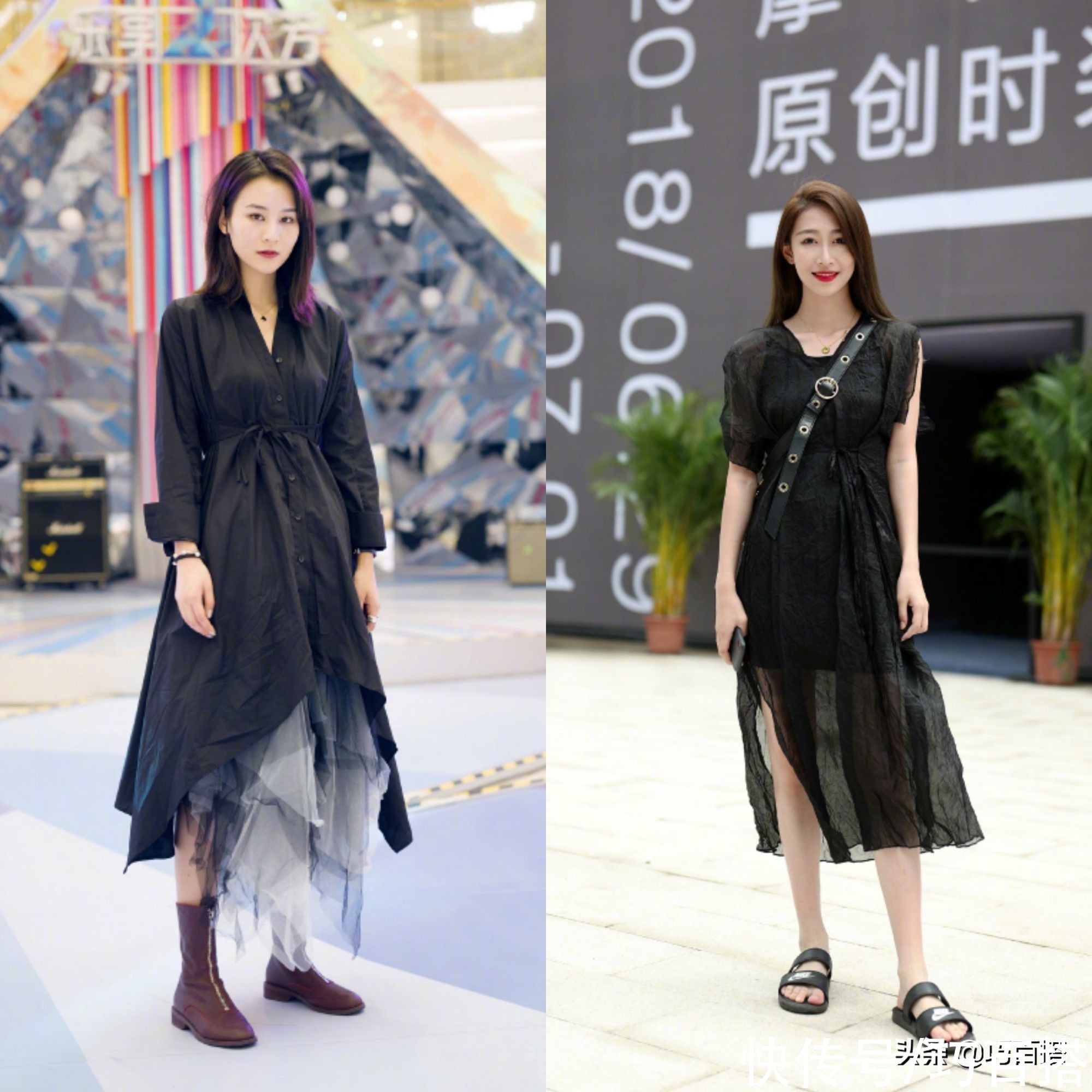 连衣裙|还在选择花花绿绿的连衣裙吗？别傻了姐妹们，今年流行纯黑色