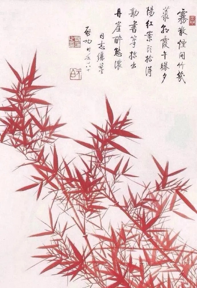 画竹@启功画竹大全,清秀至极!