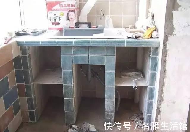 切排骨|砖砌厨柜和砖砌洗衣池，现在很流行，不砌一个太可惜了！