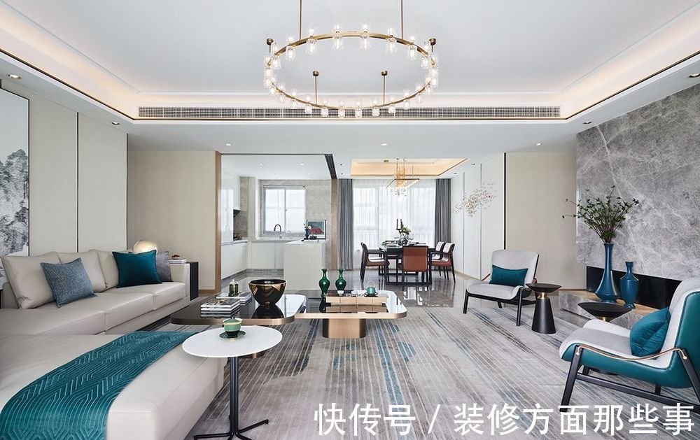 餐厅|110平现代风三居室,餐厅内欢快的撞色更易调动味蕾