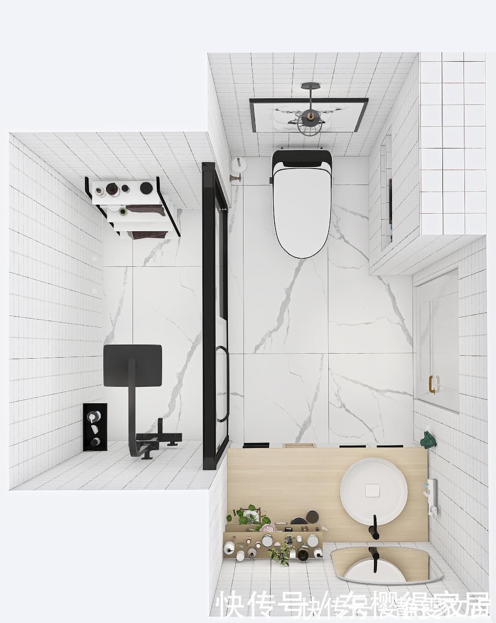 马桶|邻居参观完我家4㎡卫生间设计,纷纷点赞,收纳局部做得太好了