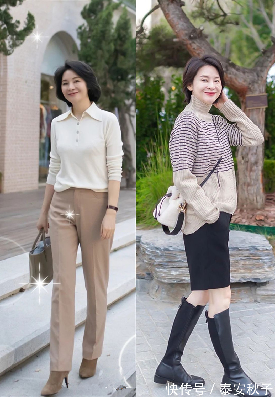 羊毛衫 被中年“大妈”惊艳到!真正优雅的女人:50岁+依旧很美、很高级