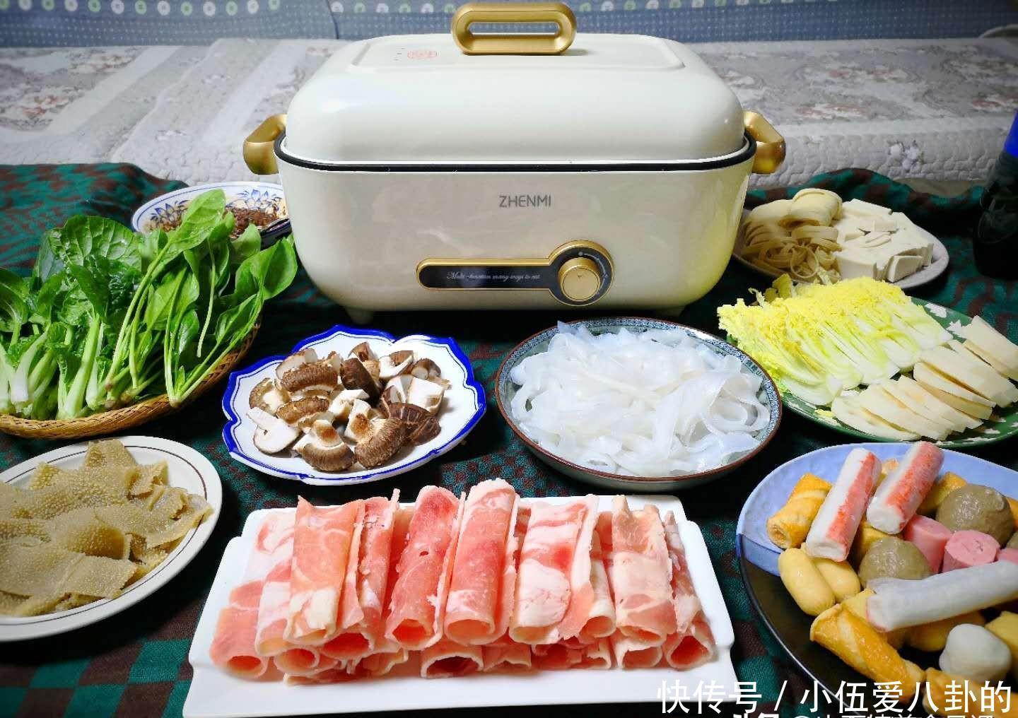 吃火锅|天气变冷,想吃火锅在家做,配10几样菜,80元吃到撑,真不贵