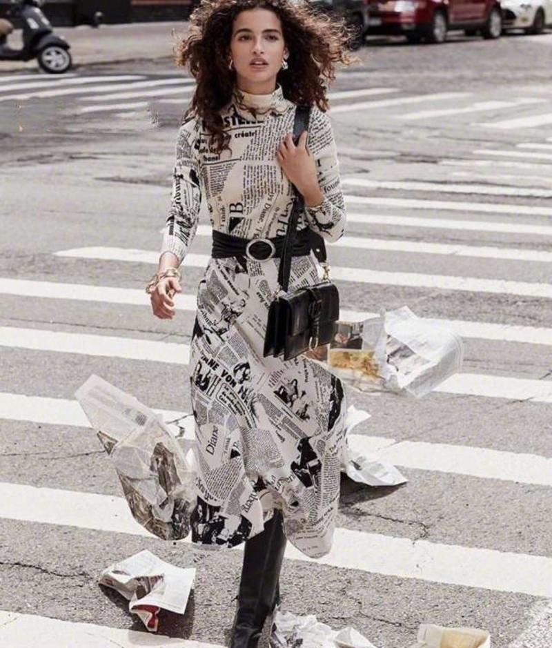 搞定|印花连衣裙+外套,5款造型搞定空调屋穿搭,时髦温度两手抓