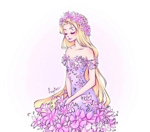 公主裙|穿鮮花裙的迪士尼公主,茉莉公主溫柔唯美,艾莎女王仙氣滿滿