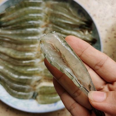 小米辣|蒜蓉开背虾