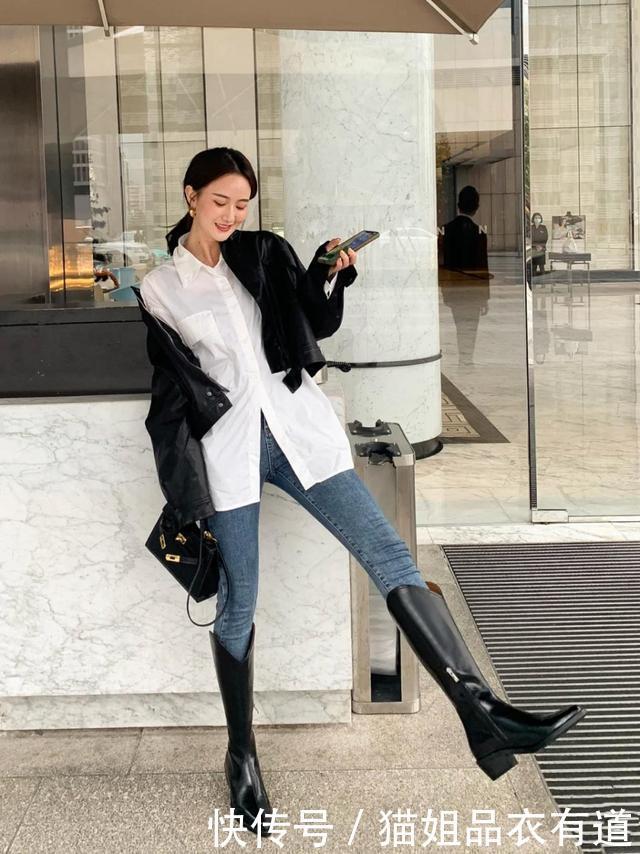 穿长靴时,如何平衡风情与帅气?高品位女人的穿衣精髓,免费教你