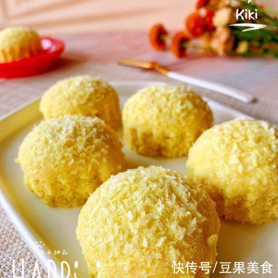#一周减脂不重样#蒸锅免烤箱??松软椰椰麦芬｜减脂低碳蛋糕