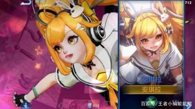 双马尾|王者荣耀安琪拉漫画少女皮肤官宣,双马尾配Jk,二次元浓度拉满