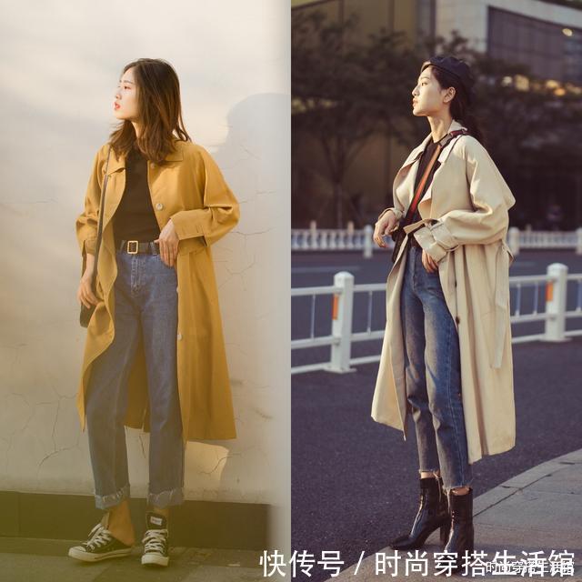 保暖|入秋后早晚凉怎么穿?试试这“长风衣+九分裤”,又保暖又实用