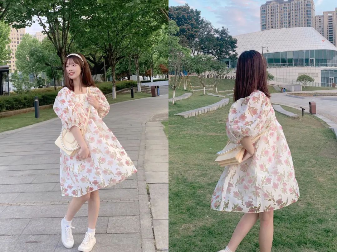 上半身|今年“泡泡裙”也太火了！选款选得好，气质显瘦少不了