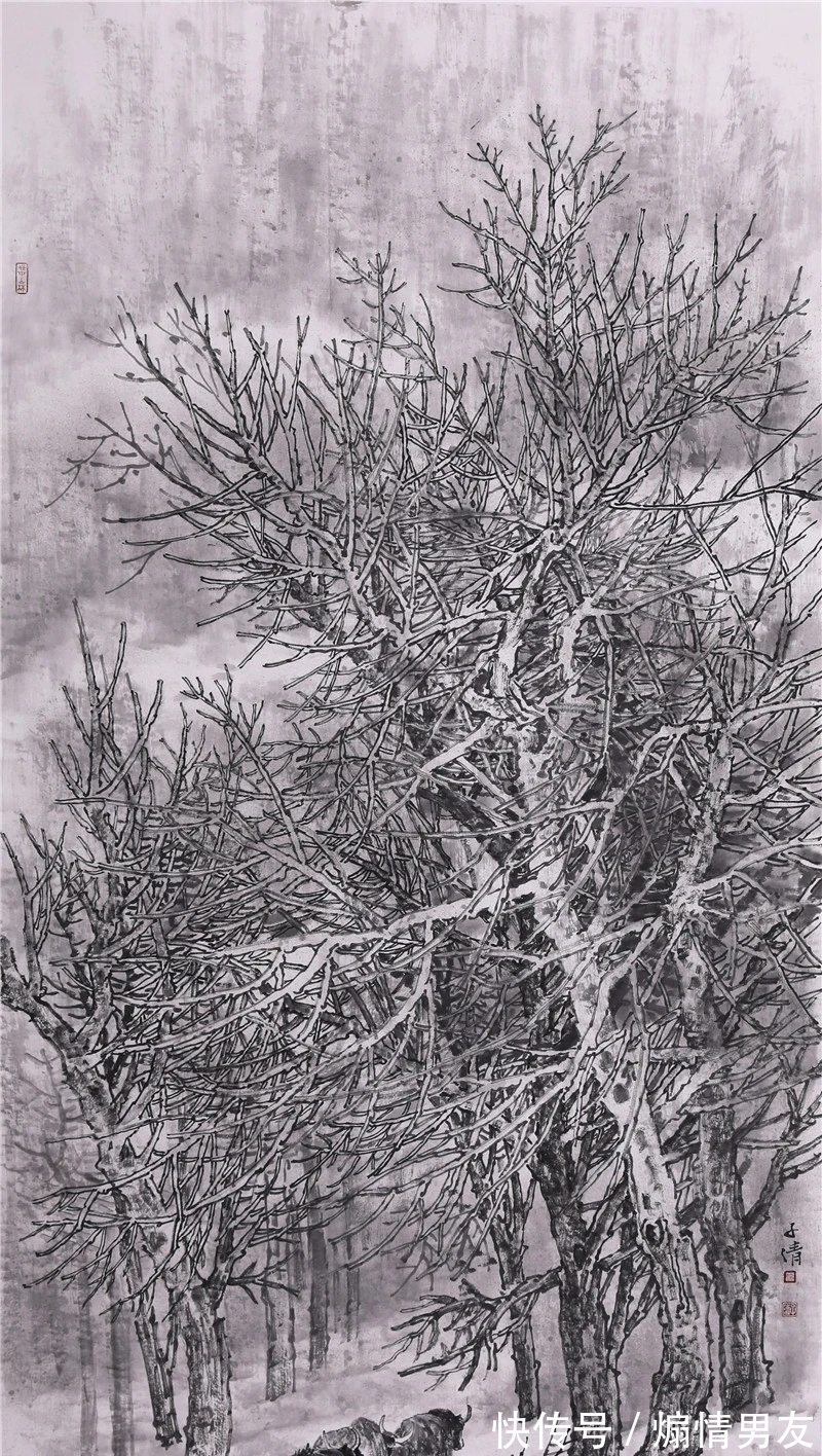 青绿@水墨与青绿,轻车熟路!徐子清山水画