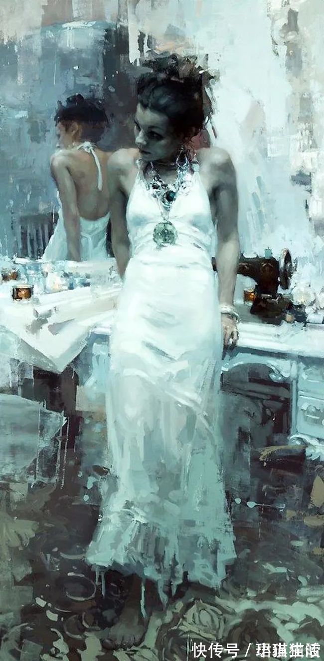 油画#艺术家杰里米·曼恩的油画,颜色既生动又大气!