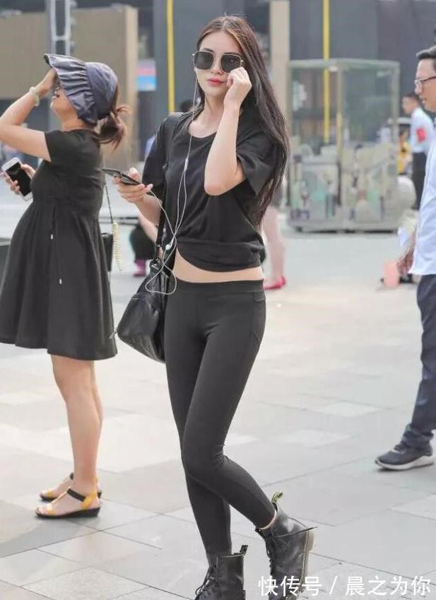 打底裤 精致有型的打底裤美女,柔美气质,彰显独特魅力!