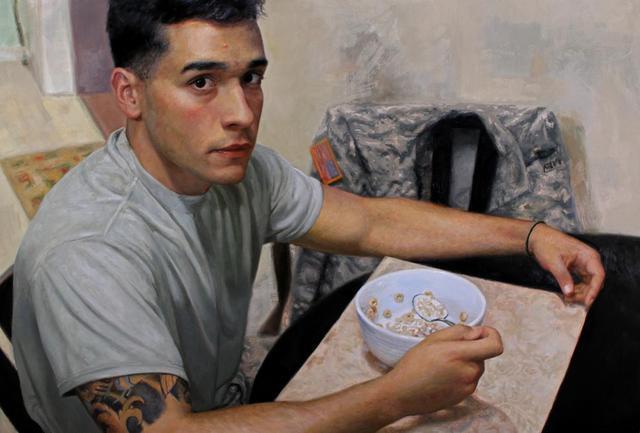 Cesar!古巴裔美国画家Cesar Santos人物肖像的作品