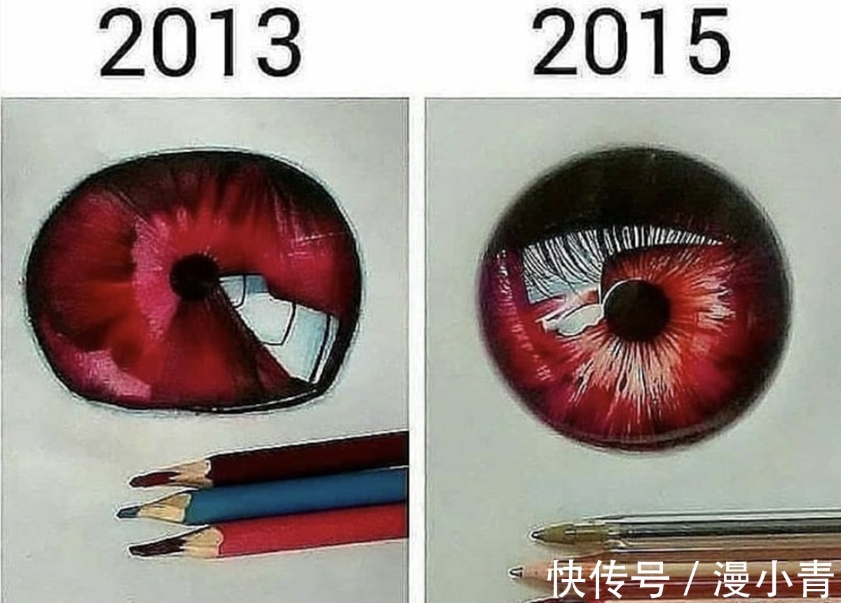 绘画#酷爱人物眼睛的画师,好几年只专心做一件事,那就是把眼睛画好