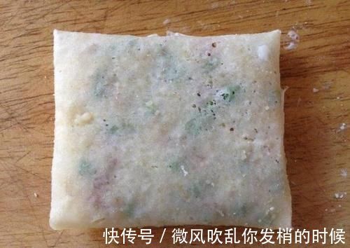 糯米馅|制作糯米网红豇豆饼，春卷加糯米馅，外表焦黄软糯又好吃