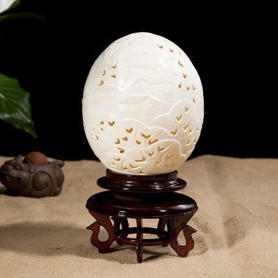 扎实|蛋雕工艺不简单,不仅要手艺扎实,还要用“鸸鹋”的蛋壳