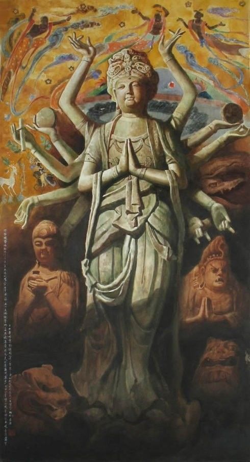 万佛神秘灵性|美到极致的水彩佛像,我第一个服了!