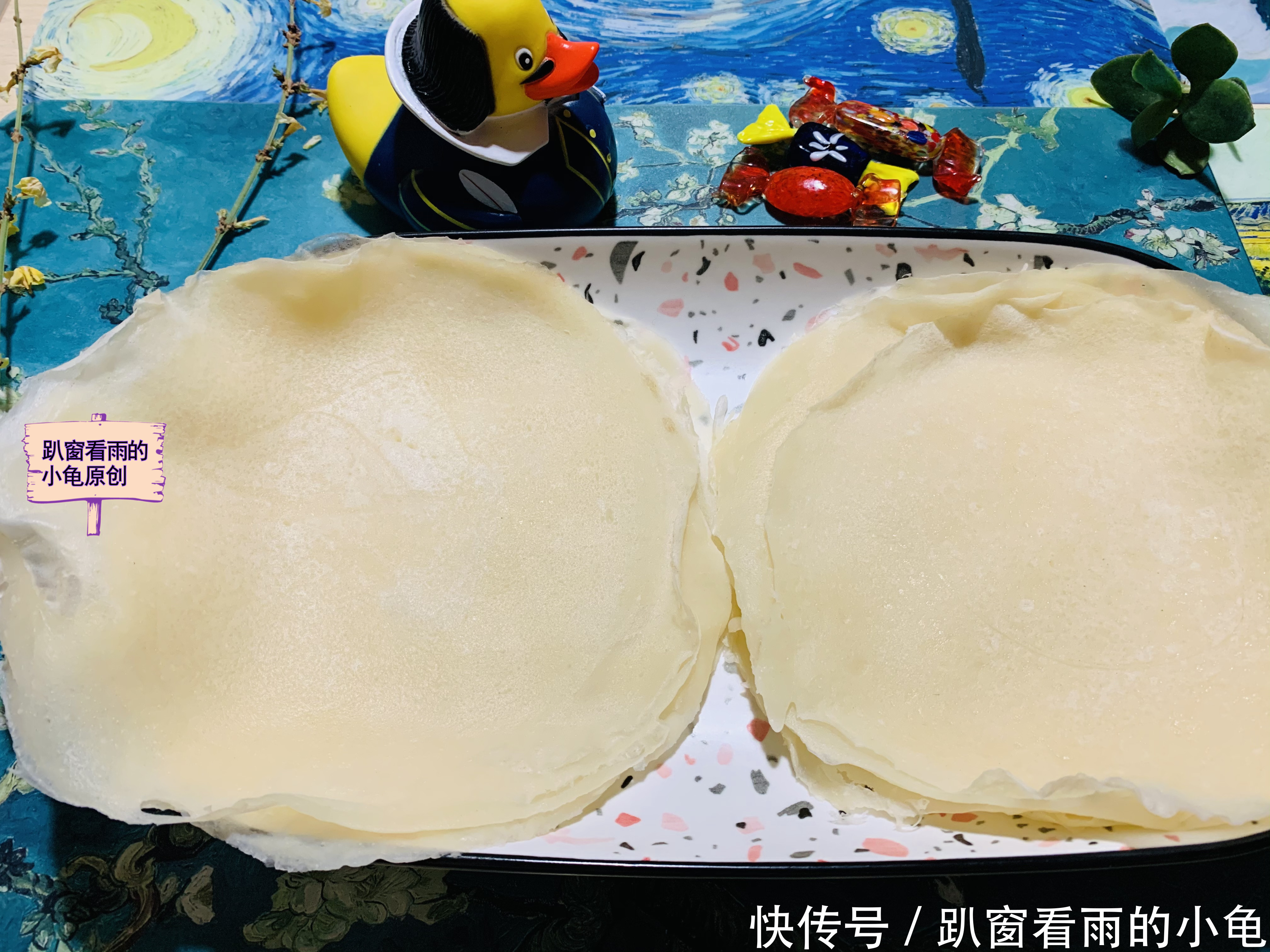 二月二,春饼巧做法,不用揉面,皮薄柔软还筋道,全家人喜沾龙气