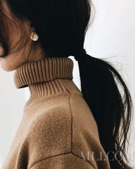 韩系隐藏发圈高低马尾了解一下 尽显高级感