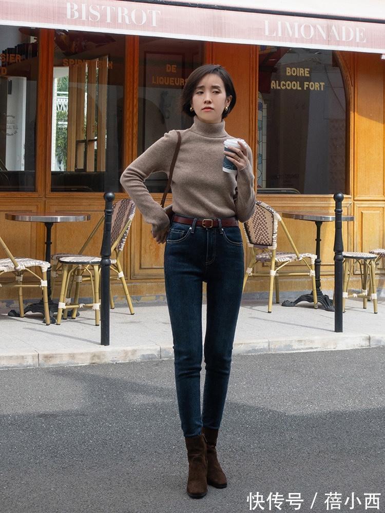 毛衣|冬天建议多穿“裤子”!选“加绒牛仔裤”、通勤西裤,时髦又保暖