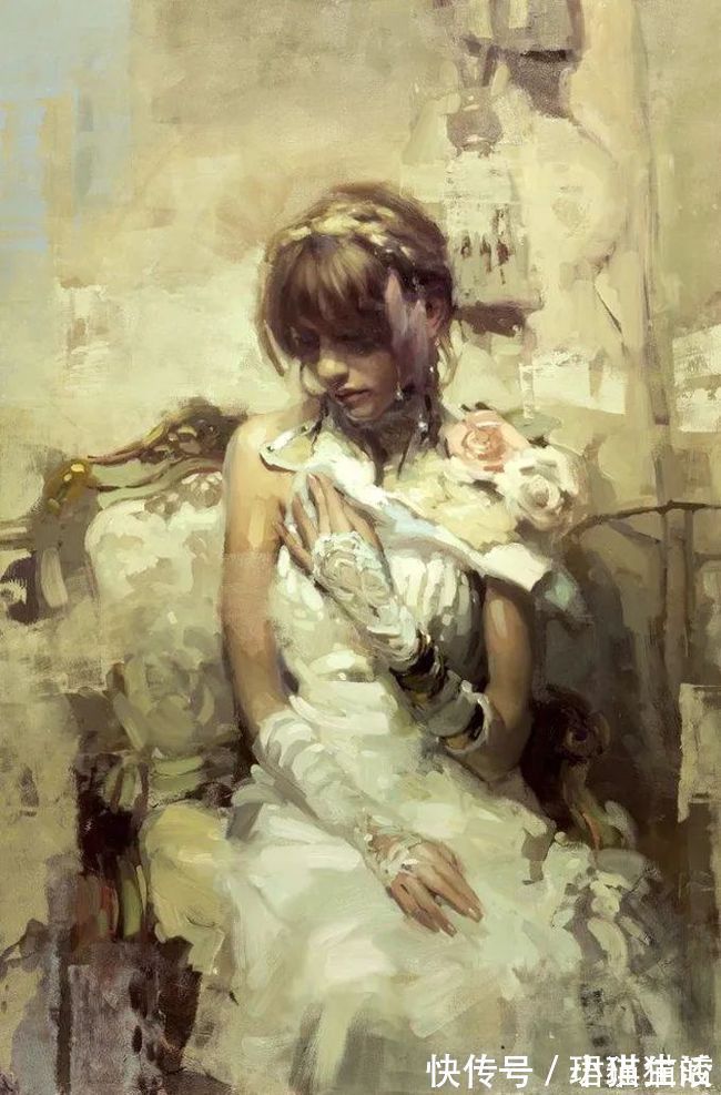 油画#艺术家杰里米·曼恩的油画,颜色既生动又大气!