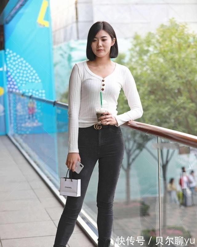 高跟鞋 “胯大”的打底裤美女,让身形美感提升,随心所欲!