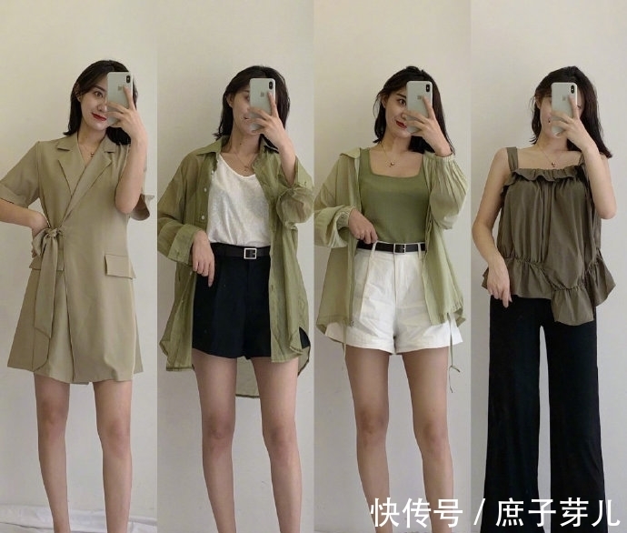 穿搭 夏季气质感穿搭指南！姜黄色T恤配白色高腰裙明媚减龄，淑女知性