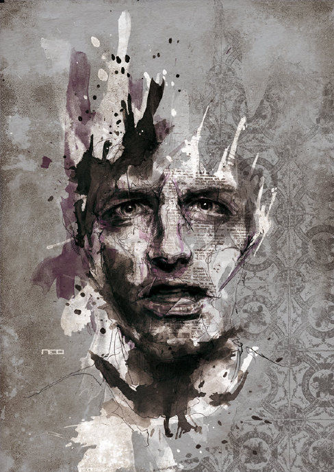 插画师!法国插画师卡昂作品形式自由色彩和线条的结合给人深刻的视觉感受