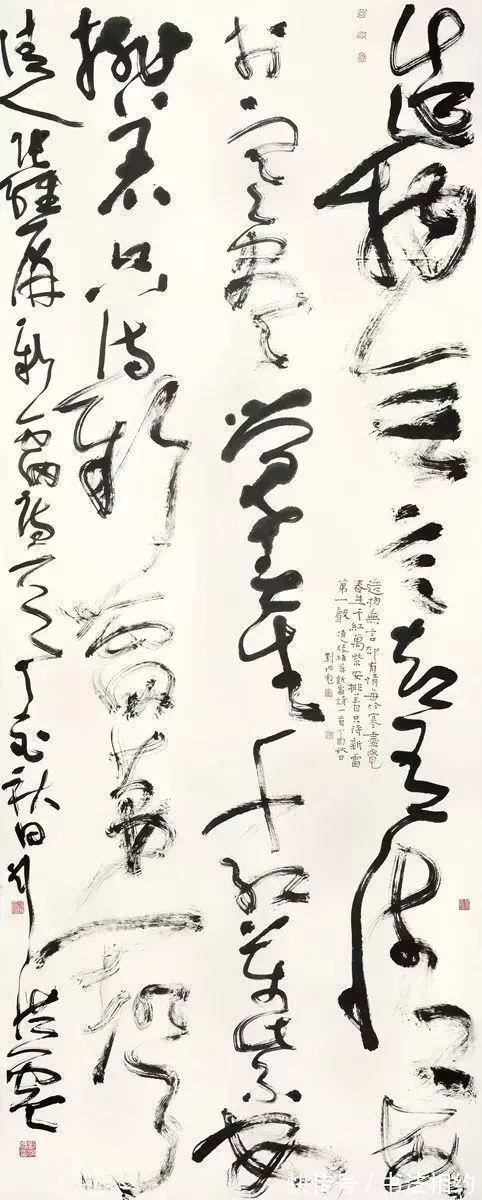 飞白$刘洪彪的隶书个性强烈,笔墨饱满,扭扭捏捏,造型别致,不服不行